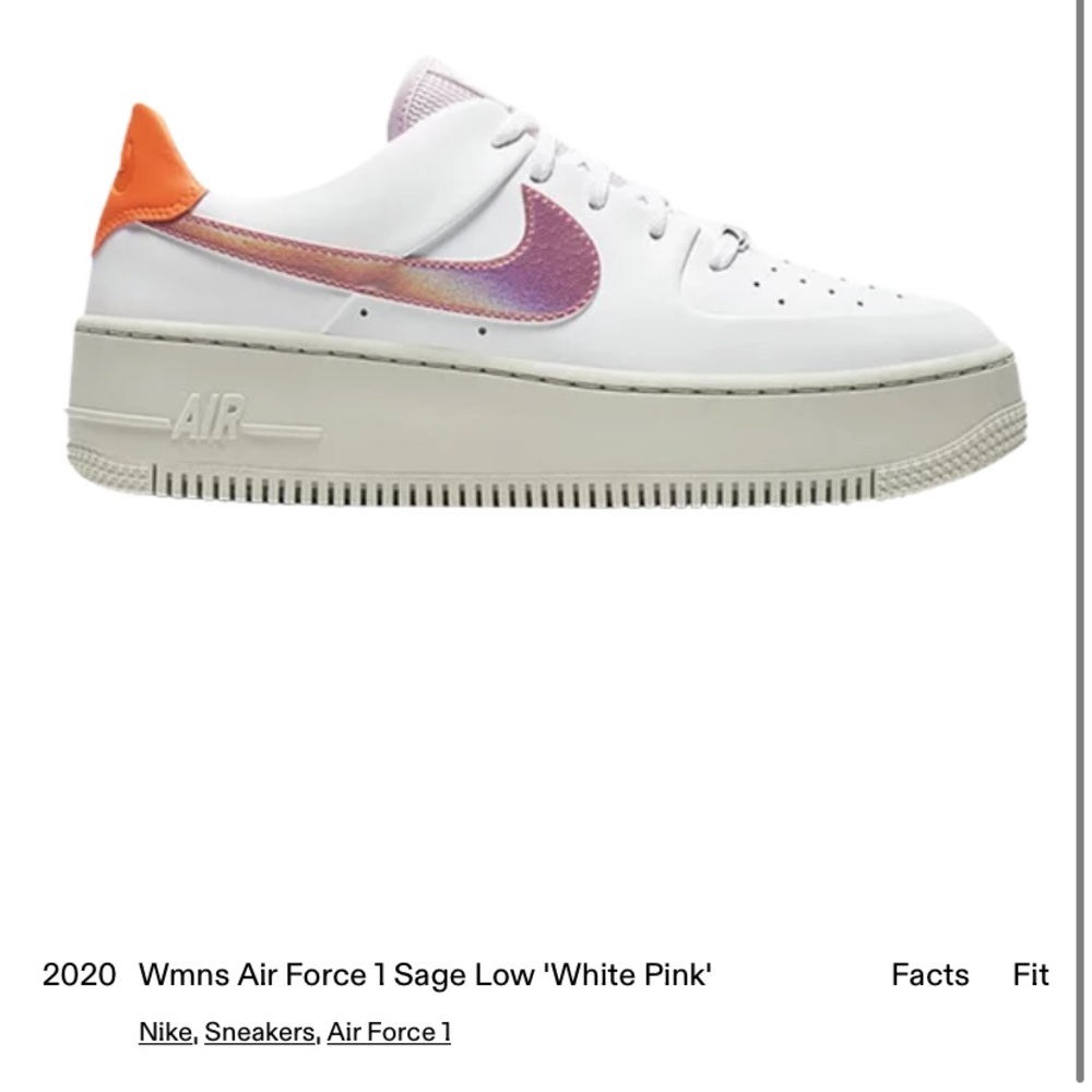 Women’s Nike Air Force 1 Sage Low Casual White Pink